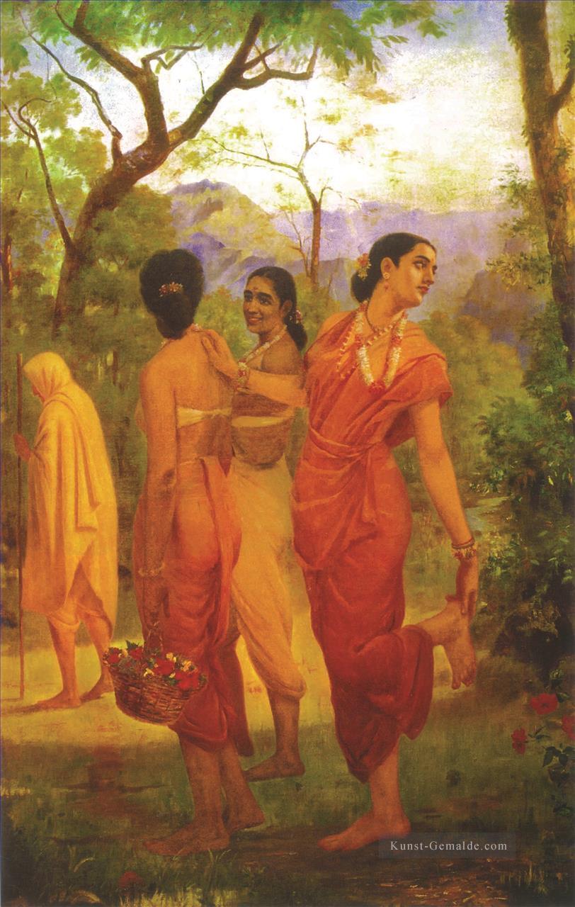 Ravi Varma Shakuntala columbia Ölgemälde